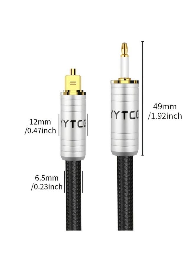 Digital Optical Audio Cable SPDIF 2m Square To Circular Port For Home Theater - Image 2